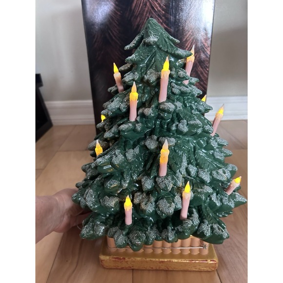 NEW John Derian X Target Lighted 14" Christmas Tree with Candles Blow‎ Mold 2025 - Picture 4 of 6